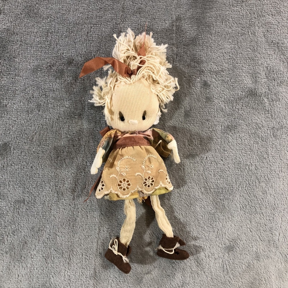 Vtg 1970 Betsy Clark Cloth Doll Hallmark Patchwork Dress
